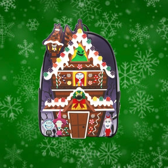 Loungefly The Nightmare Before Christmas Gingerbread House Mini Backpack